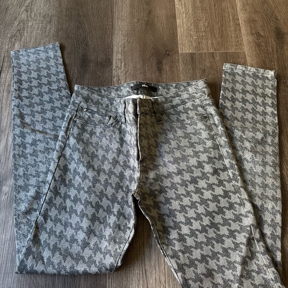 Else Black and Gray Patterned Jeans - image 1